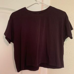 Lululemon Burgundy Crop Top Size 4